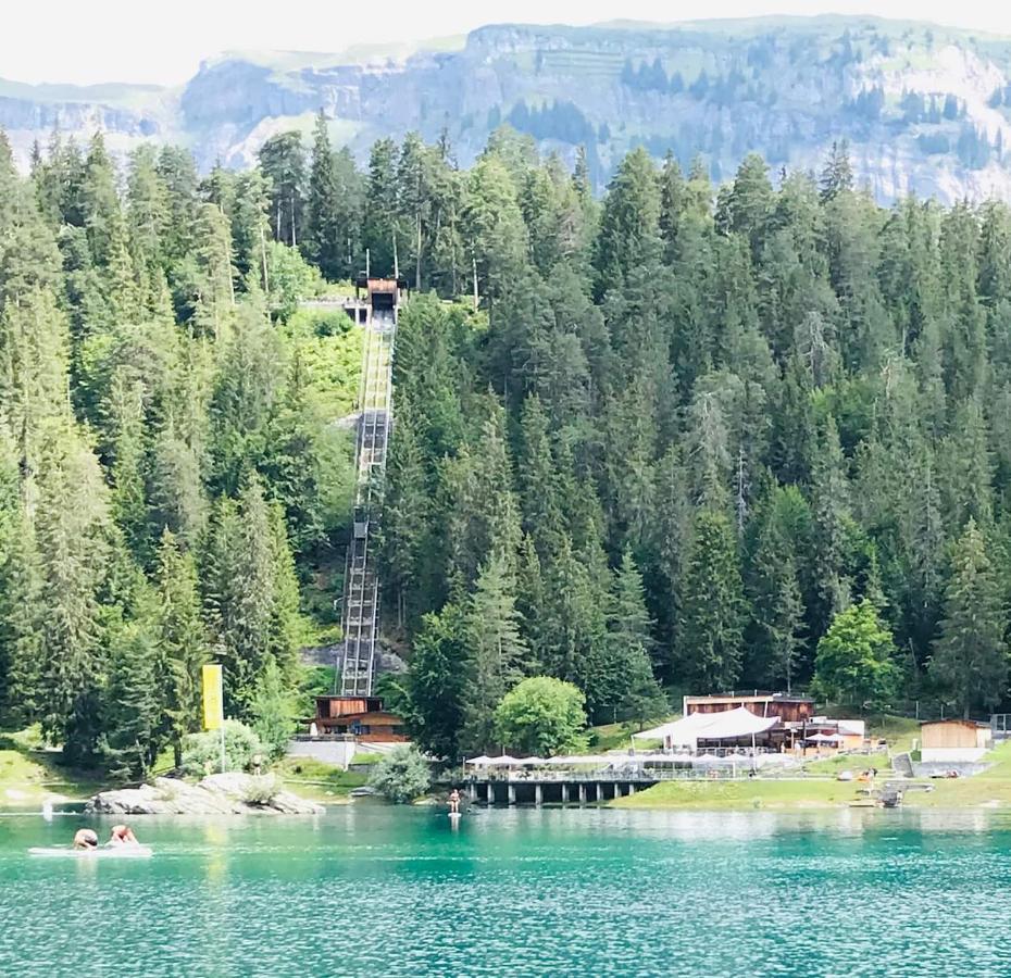 Ferienwohnung 3,5 Zimmer Direkt An Ski- Und Bikepiste فيلمز المظهر الخارجي الصورة